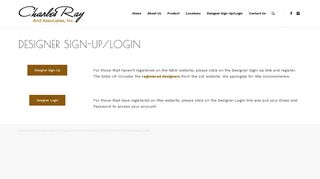 
                            8. Designer Sign-Up/Login – Cray Furniture