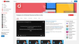 
                            12. Designers Inn & Kickstart Business by Marco Linke - YouTube