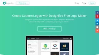 
                            12. DesignEvo: Free Logo Maker, Create Custom Logo Designs Online