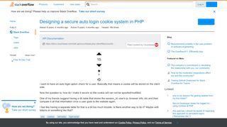 
                            1. Designing a secure auto login cookie system in PHP - Stack Overflow