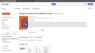 
                            10. Designing Software for the Mobile Context: A Practitioner’s Guide