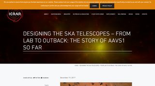 
                            11. Designing The SKA Telescopes – From Lab To Outback: The Story ...