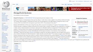 
                            10. DesignTech Systems - Wikipedia