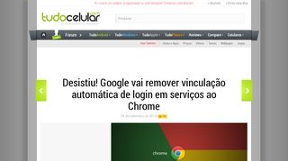 
                            13. Desistiu! Google vai remover vinculação automática de login em ...