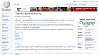 
                            11. Desjardins Financial Security - Wikipedia