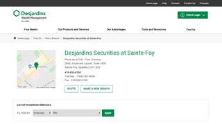 
                            5. Desjardins Securities at Sainte-Foy | Desjardins Securities - (DSIA)