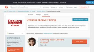 
                            8. Deskera eLeave Pricing | G2 Crowd