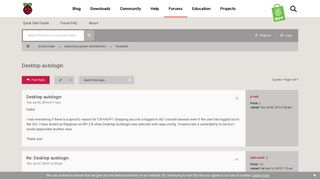 
                            1. Desktop autologin - Raspberry Pi Forums