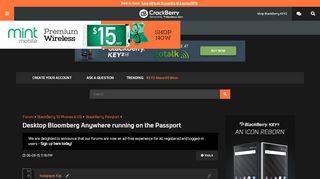 
                            10. Desktop Bloomberg Anywhere running on the Passport - BlackBerry ...