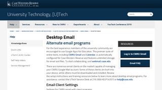 
                            3. Desktop Email | University Technology, [U]Tech | Case Western ...