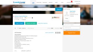 
                            11. Desktop Engineer Mumbai - Mumbai - Aforeserve.com Ltd. - 0 to 5 ...