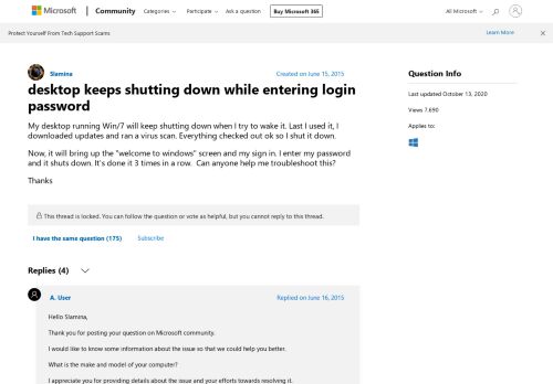 
                            11. desktop keeps shutting down while entering login password ...