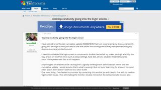 
                            4. desktop randomly going into the login screen Solved - Windows 10 ...