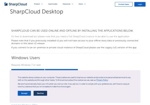 
                            3. Desktop - SharpCloud