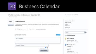 
                            4. Desktop version – Business Calendar Customer Support