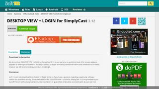 
                            6. DESKTOP VIEW + LOGIN for SimplyCast - Download