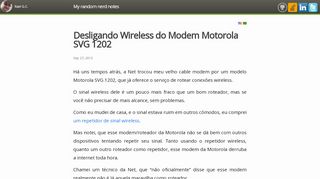 
                            7. Desligando Wireless do Modem Motorola SVG 1202 - Rael GC