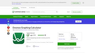 
                            12. Desmos Graphing Calculator App Review - Common Sense Media