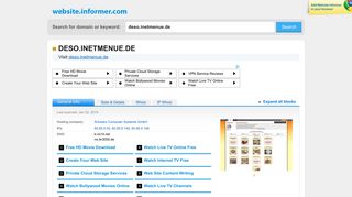 
                            6. deso.inetmenue.de at Website Informer. Visit Deso Inetmenue.