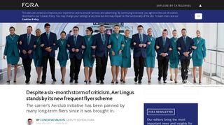 
                            10. Despite a six-month storm of criticism, Aer Lingus stands by its new ...