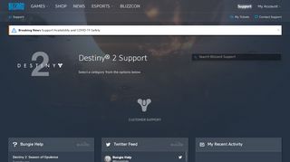 
                            13. Destiny 2 - Blizzard Support - Blizzard Entertainment