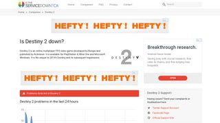 
                            6. Destiny 2 - Is The Service Down? Canada