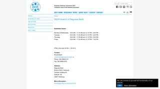 
                            9. DESY branch of Degussa Bank - Deutsches Elektronen-Synchrotron ...