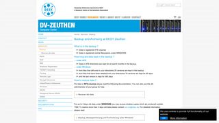 
                            9. DESY - DV-Zeuthen - Backup and Archiving at DESY Zeuthen