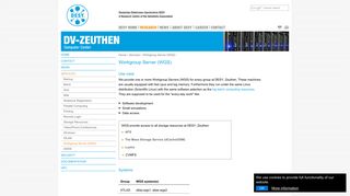 
                            5. DESY - DV-Zeuthen - Workgroup Server (WGS)