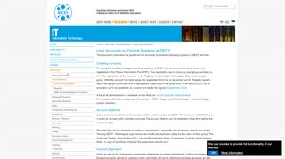 
                            9. DESY - IT - User Accounts on Central Systems at DESY