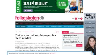 
                            12. Det er sjovt at kende nogen fra hele verden - Folkeskolen.dk