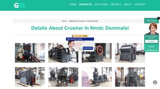 
                            11. details about crusher in nmdc donimalai