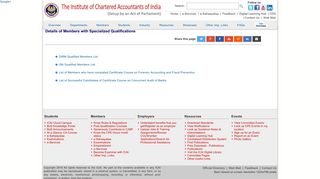 
                            6. Details of Members with Specialized Qualifications - ICAI - The ...