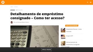 
                            12. Detalhamento de empréstimo consignado como acessar?