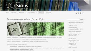 
                            7. Detecção de plágio - Rede Sirius - Uerj