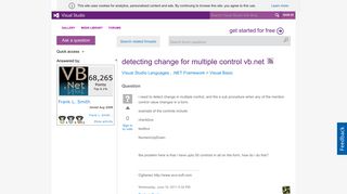 
                            2. detecting change for multiple control vb.net - MSDN - Microsoft