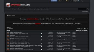 
                            11. detection - Search Results - SystemCheats - Undetected Cheats and ...