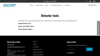 
                            9. Detector tools - ESCORT Radar