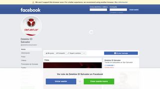 
                            7. Detektor El Salvador - Inicio | Facebook