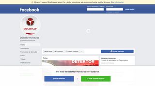 
                            4. Detektor Honduras - Inicio | Facebook