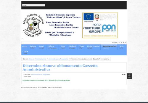 
                            5. Determina rinnovo abbonamento Gazzetta Amministrativa