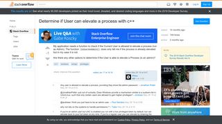 
                            12. Determine if User can elevate a process with c++ - Stack Overflow
