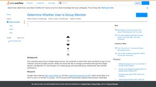 
                            3. Determine Whether User is Group Member - Stack Overflow