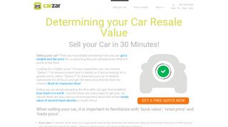 
                            2. Determining your Car Resale Value | CarZar.co.za