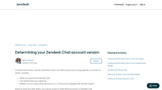 
                            10. Determining your Zendesk Chat account version – Zendesk Chat
