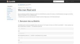 
                            2. de/TipsAndTricks/BecomingRoot - CentOS Wiki