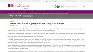 
                            11. Detran Fácil tem nova geração de serviços para o cidadão - CELEPAR