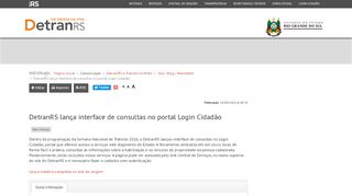 
                            5. DetranRS lança interface de consultas no portal Login Cidadão ...