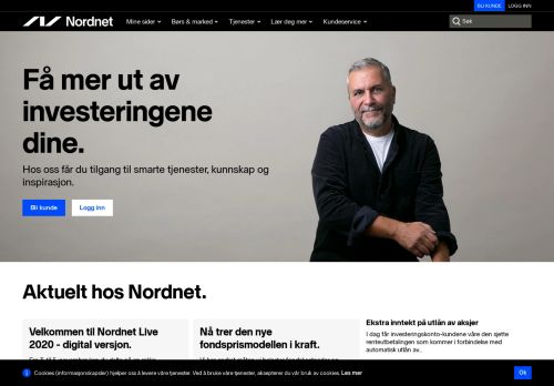 
                            8. Dette er Nordnet. Hos oss kan du investere i aksjer, fond og til pensjon ...