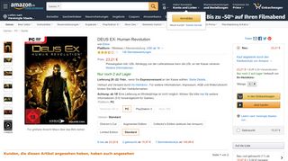 
                            12. DEUS EX: Human Revolution: PC: Amazon.de: Games